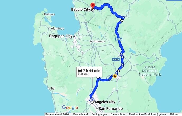 angeles - baguio via ambuklao