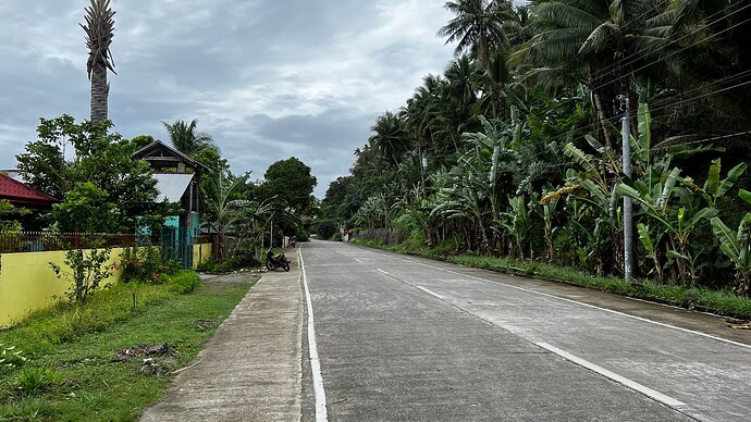 Straße vor unserem Grundstück auf Sibuyan