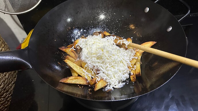Käse drauf... Emmentaler oder Havarie wären ideal...