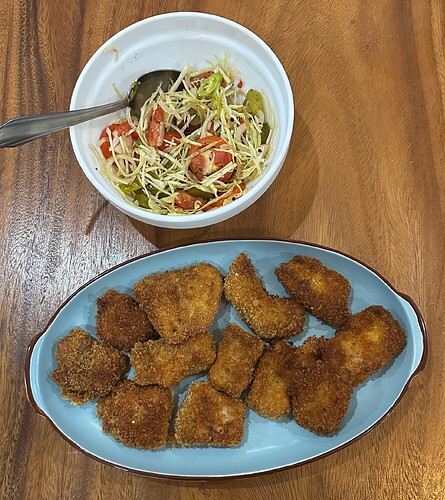 Fischfilets paniert...