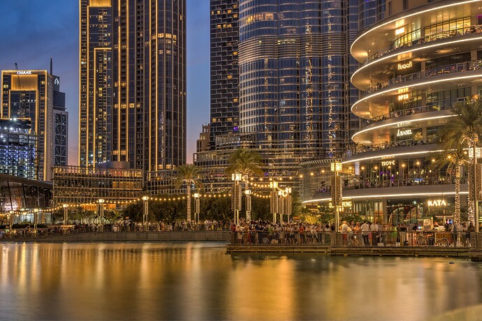 abends am Burj Khalifa