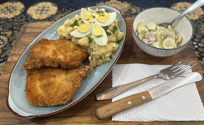 Kartoffelsalat mal ohne Mayo und mit Speck