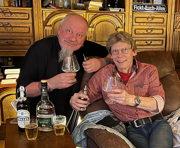 damals... zuhause mit Birne und Eule