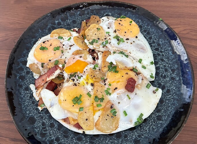 verfeinertes Spiegelei