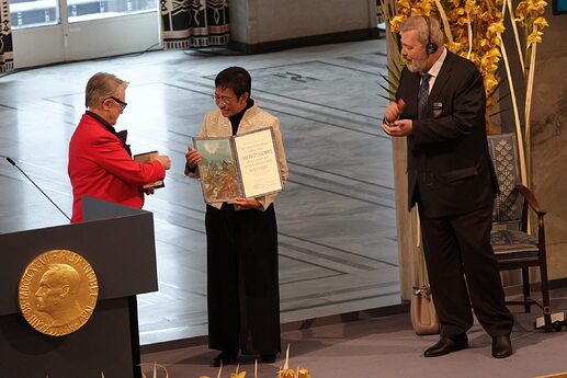 Friedensnobelpreis.Verleihung.Ressa