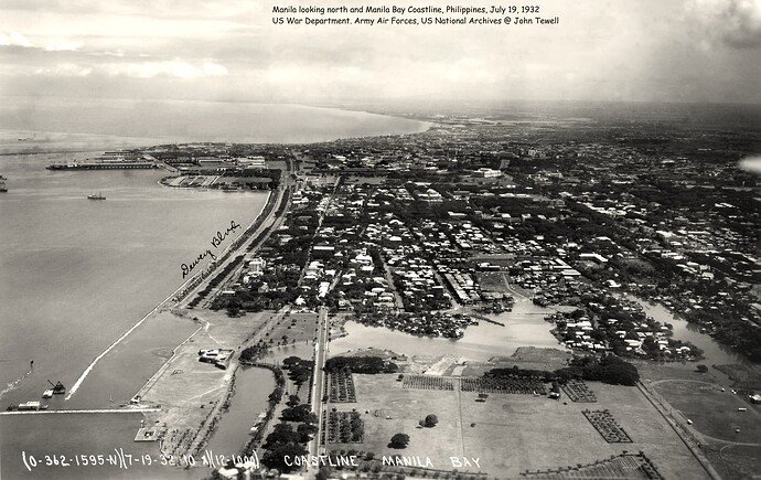 Blick auf manila Bay 1931