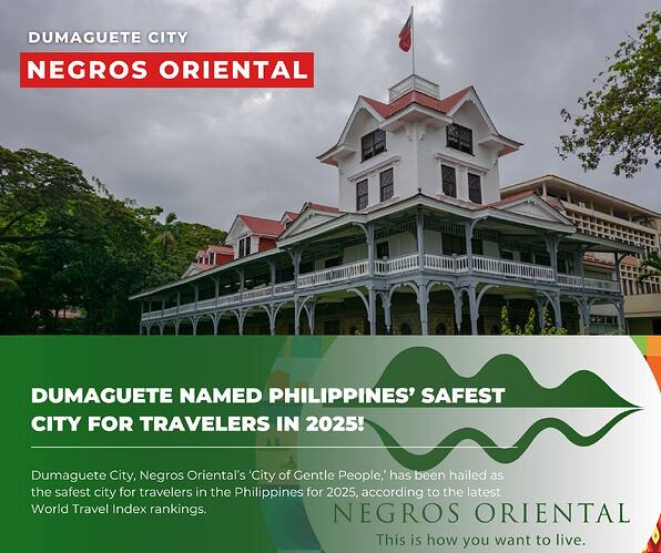 Dumaguete_sicherste Stadt für Reisende 2025