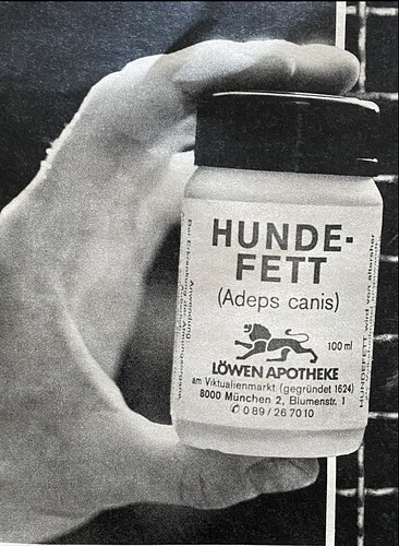 Hundefett aus der Apotheke