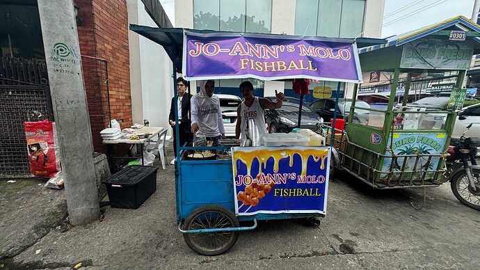 Joanne’s fishball stall in Molo