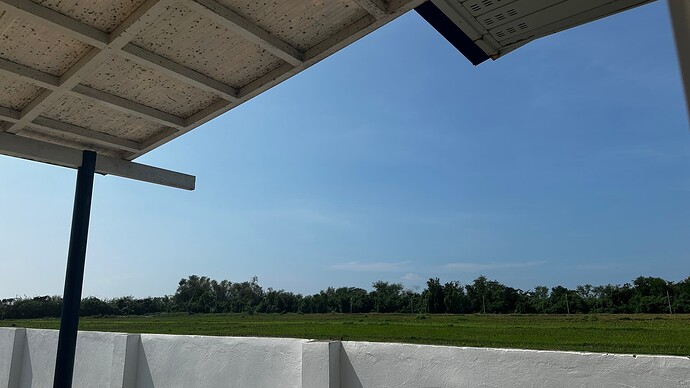 Blick in Richtung des abgezogenen Taifuns...