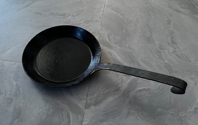 so sieht die Pfanne heute aus...