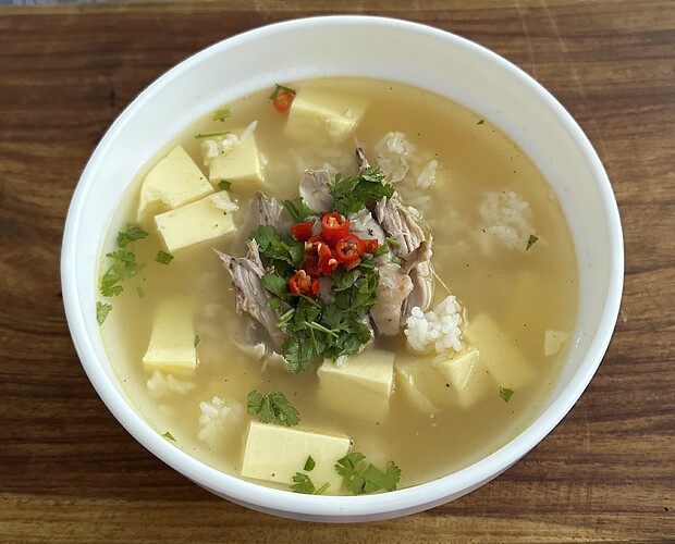 Hühnersuppe mit Eierstich