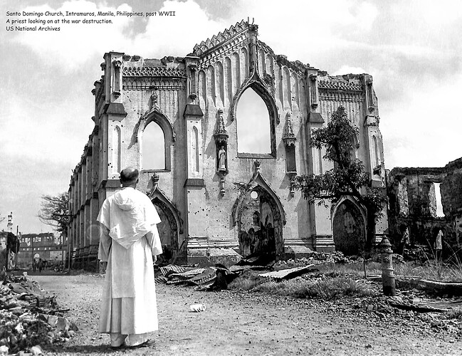 Santo Domingo Church Intramuros_WW2 copy