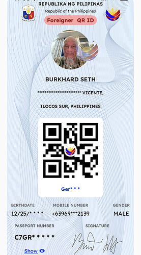 Foreigner QR ID