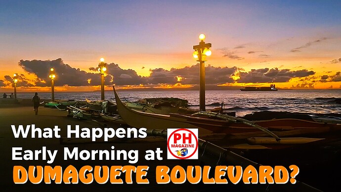 What Happens Early Morning at DUMAGUETE BOULEVARD