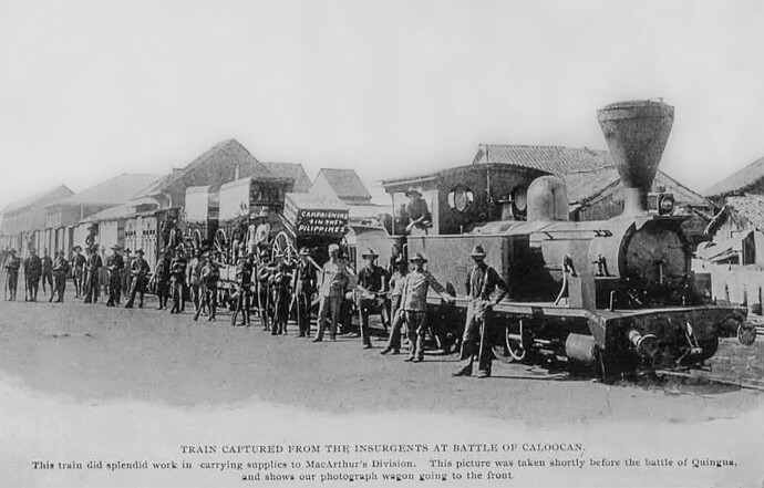 Train to the Battlle of Caloocan